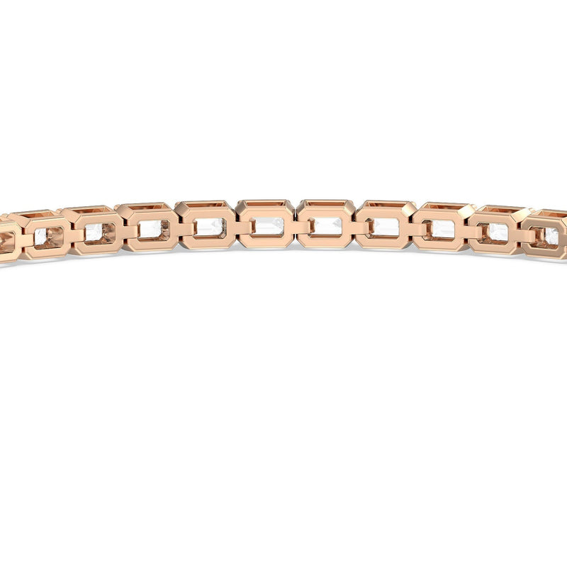 East-West Emerald Tennis Bracelet