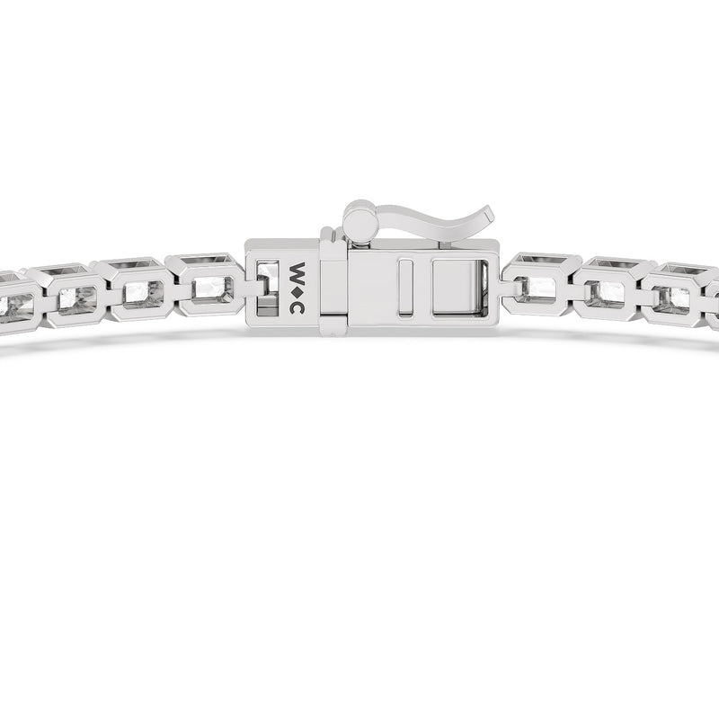 East-West Emerald Tennis Bracelet