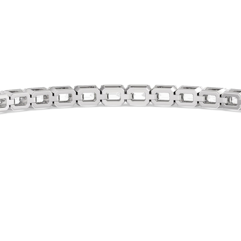 East-West Emerald Tennis Bracelet