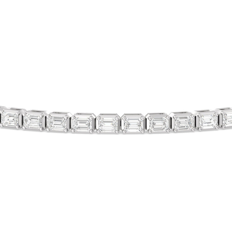 East-West Emerald Tennis Bracelet