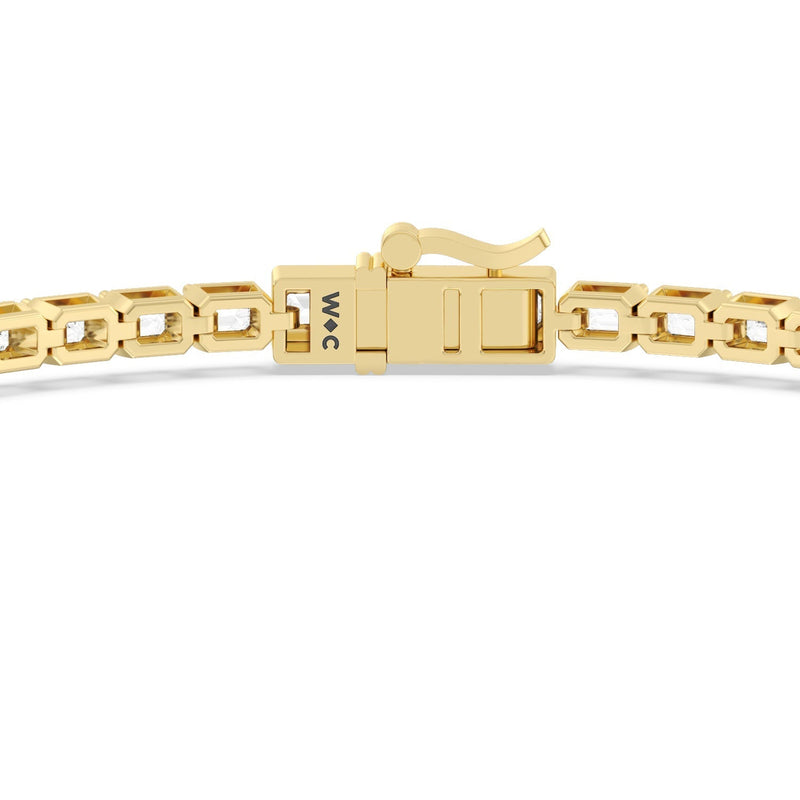East-West Emerald Tennis Bracelet
