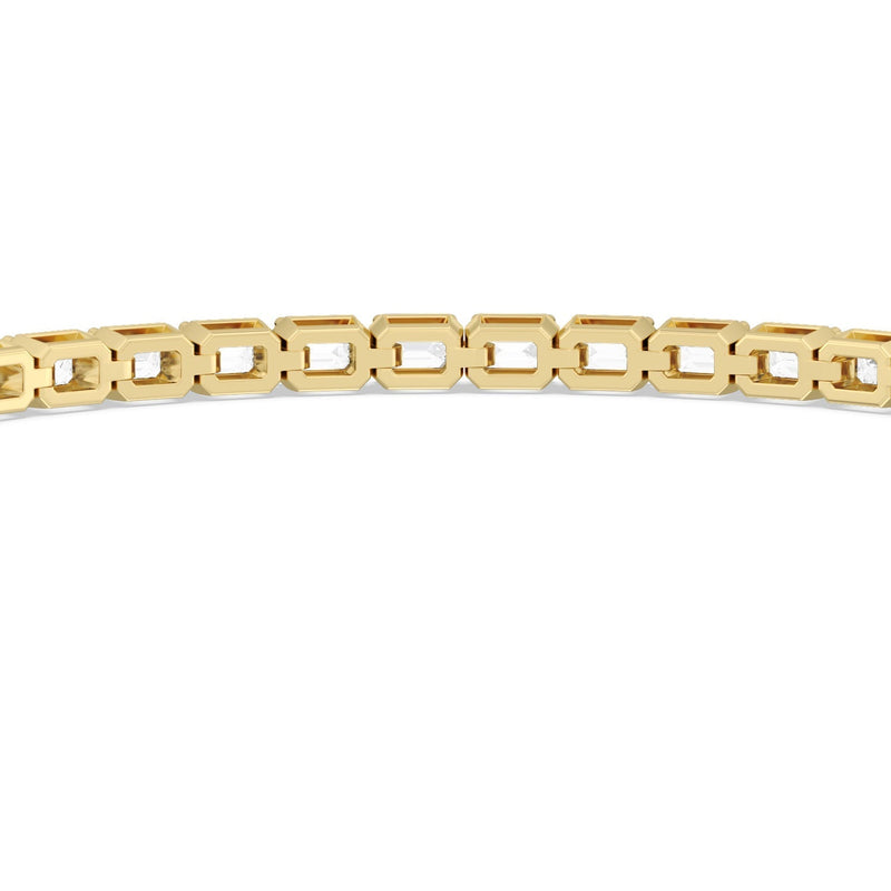 East-West Emerald Tennis Bracelet