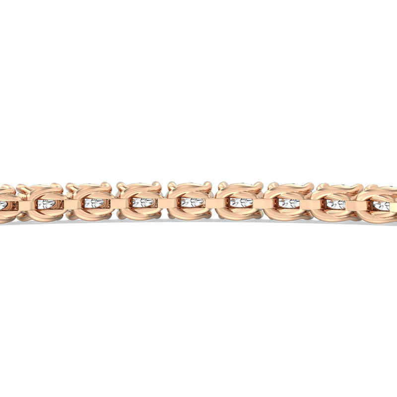 East-West Oval Tennis Bracelet