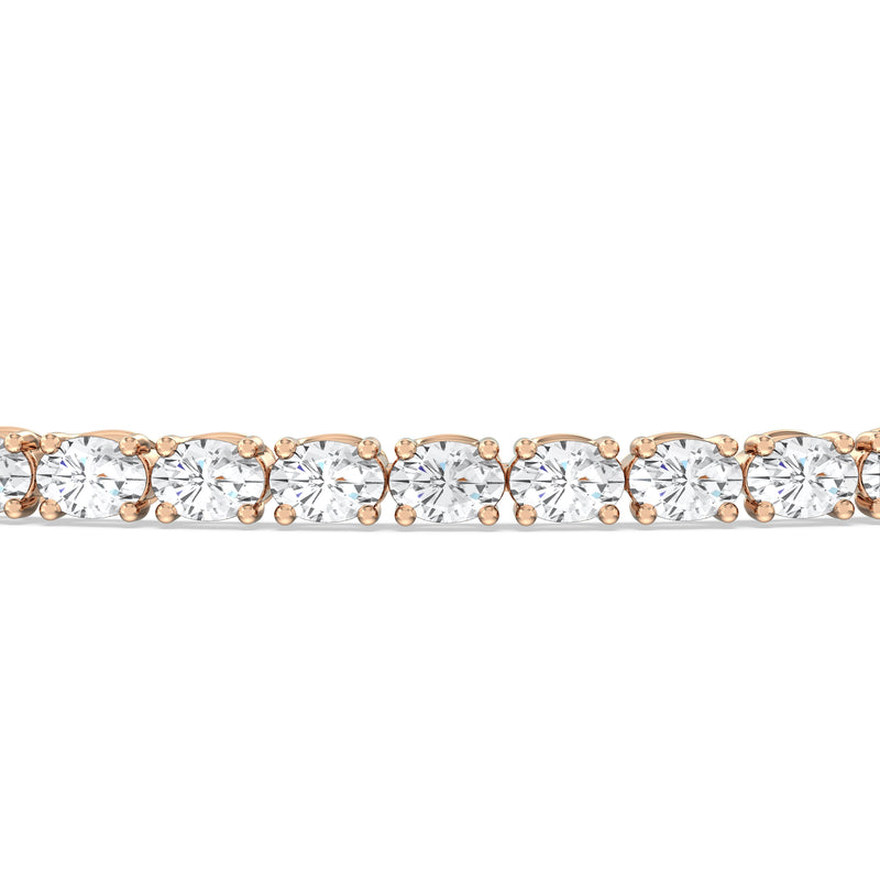 East-West Oval Tennis Bracelet