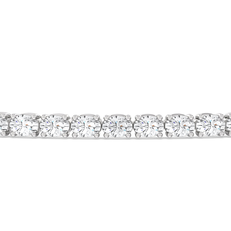 East-West Oval Tennis Bracelet