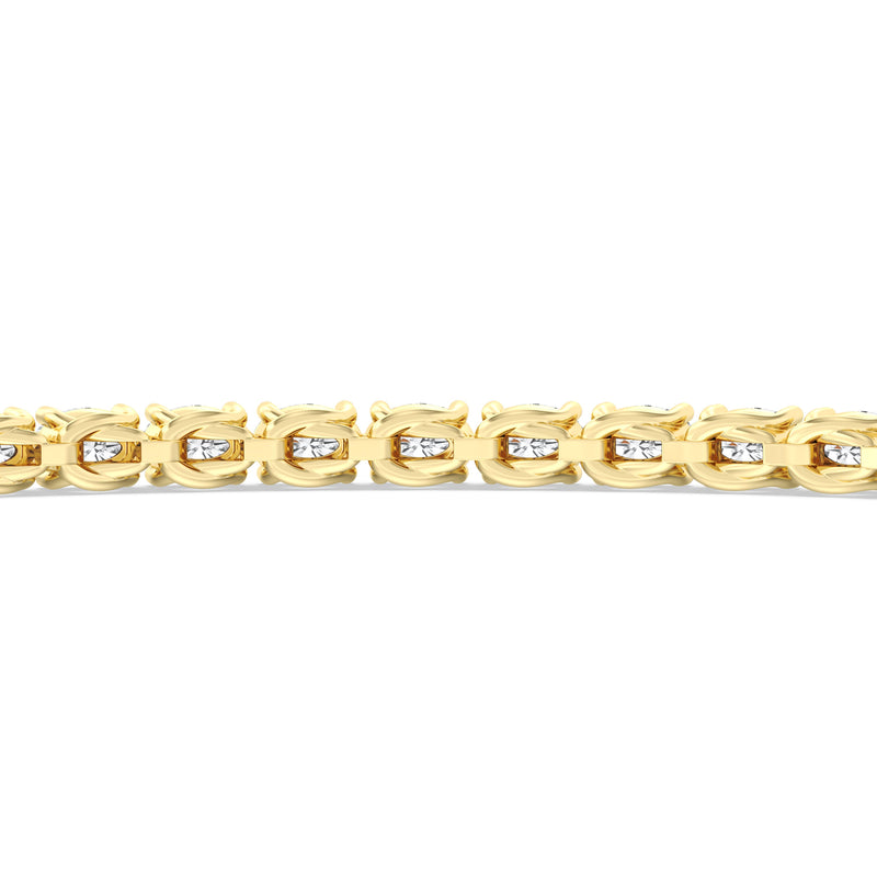 East-West Oval Tennis Bracelet