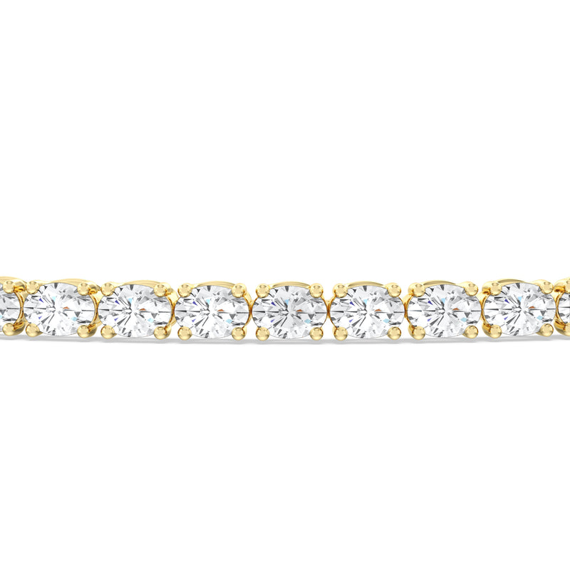 East-West Oval Tennis Bracelet