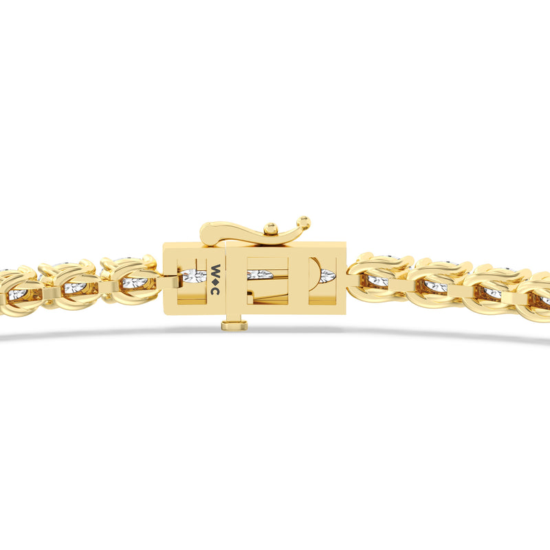 East-West Oval Tennis Bracelet