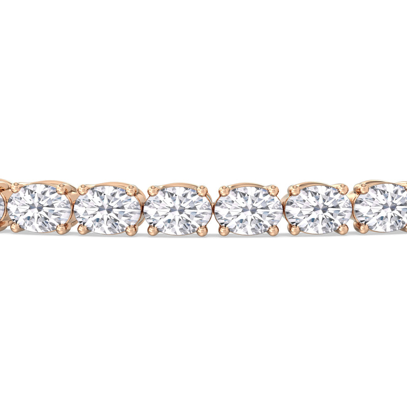East-West Oval Tennis Bracelet