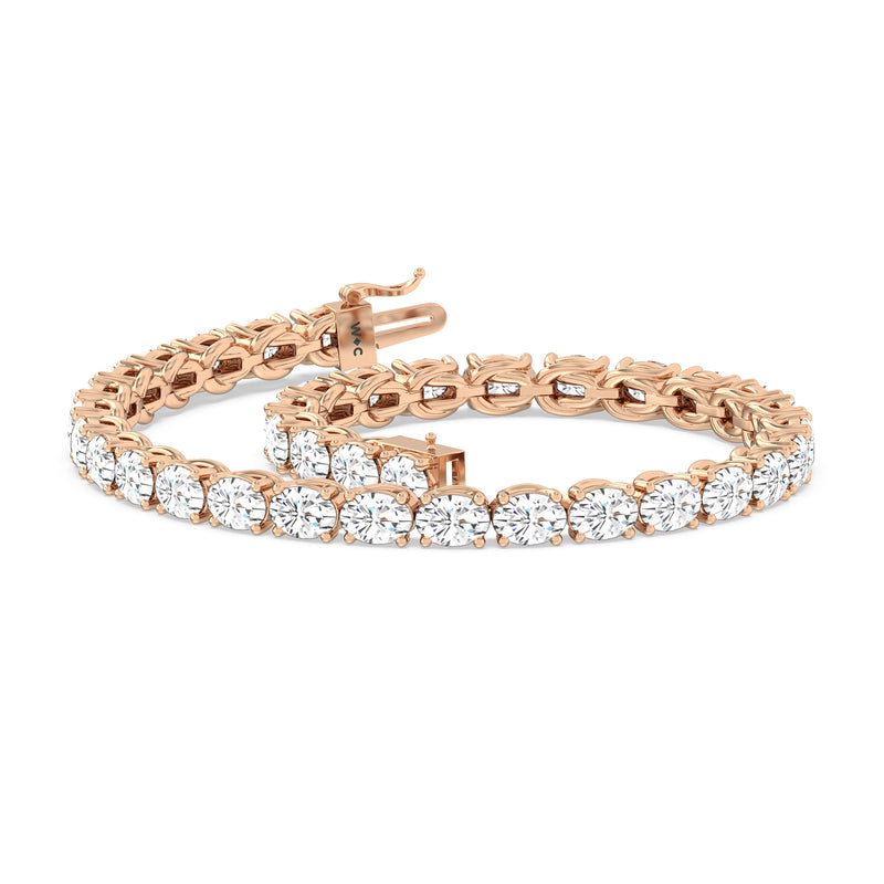 East-West Oval Tennis Bracelet