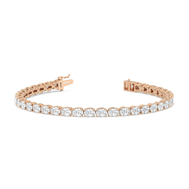 East-West Oval Tennis Bracelet