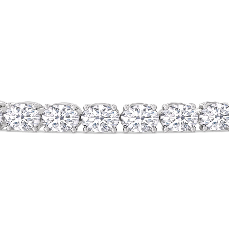East-West Oval Tennis Bracelet