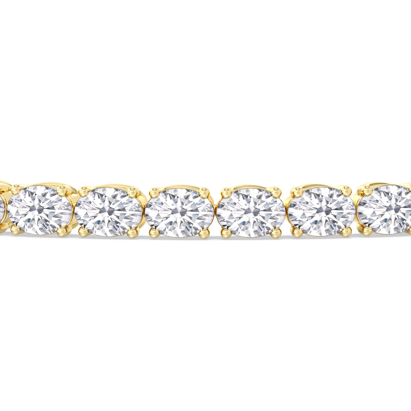 East-West Oval Tennis Bracelet