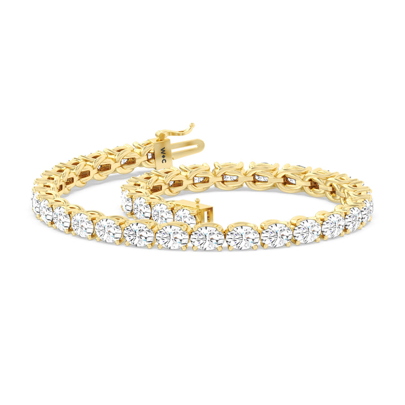 East-West Oval Tennis Bracelet
