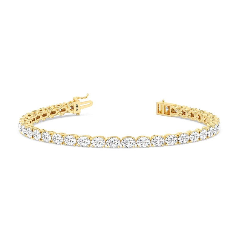 East-West Oval Tennis Bracelet