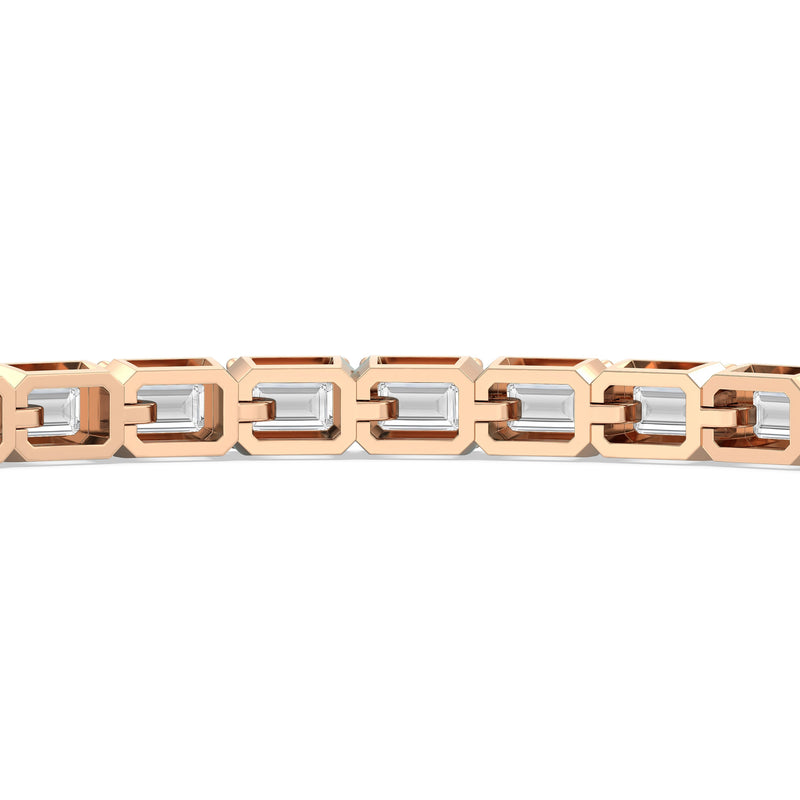 East-West Emerald Tennis Bracelet