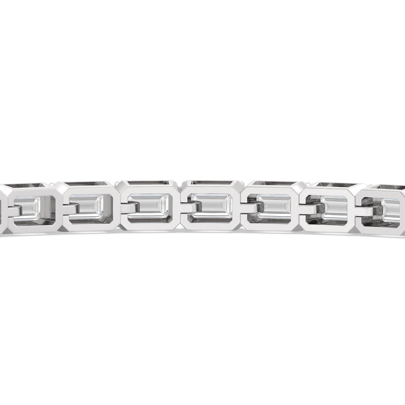 East-West Emerald Tennis Bracelet