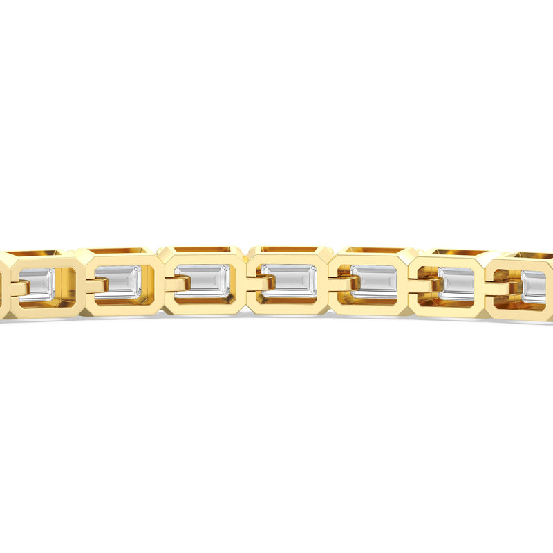 East-West Emerald Tennis Bracelet