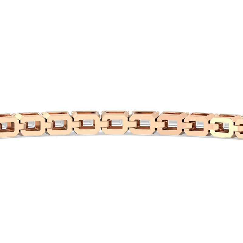 East-West Emerald Tennis Bracelet