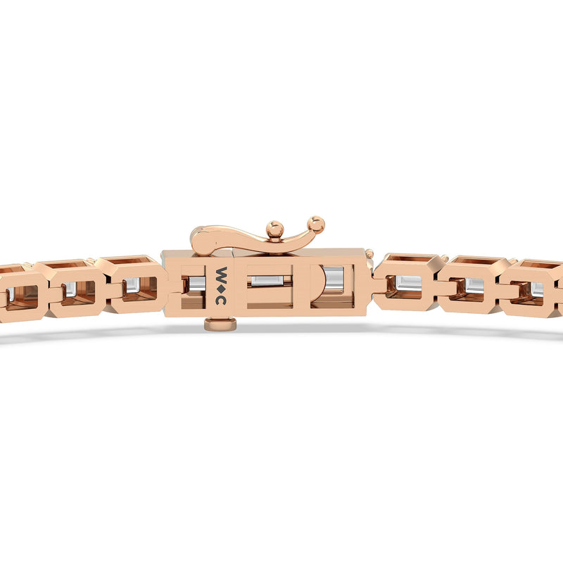 East-West Emerald Tennis Bracelet