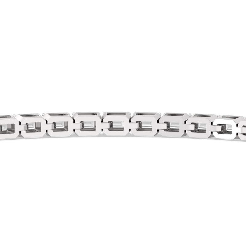 East-West Emerald Tennis Bracelet