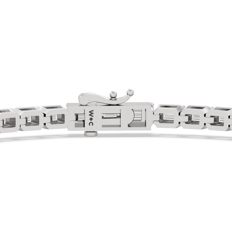 East-West Emerald Tennis Bracelet