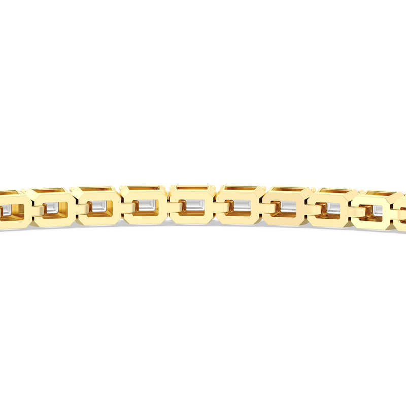 East-West Emerald Tennis Bracelet