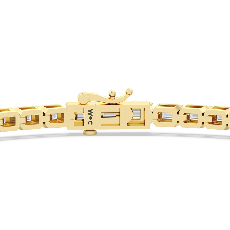 East-West Emerald Tennis Bracelet