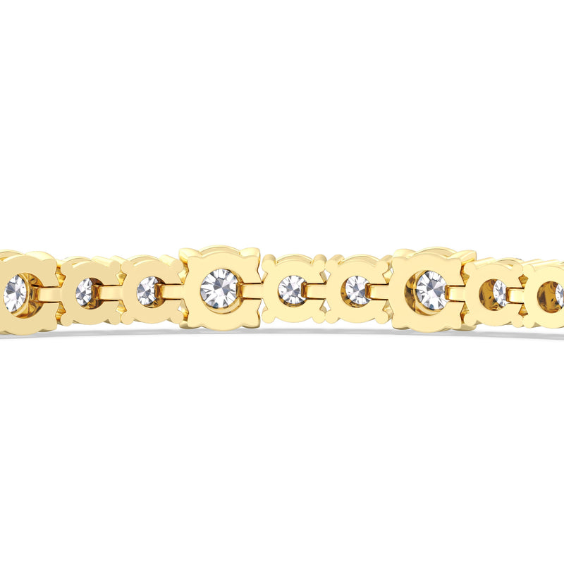Round Sequenced Tennis Bracelet