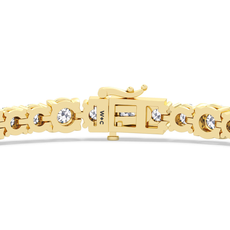 Round Sequenced Tennis Bracelet