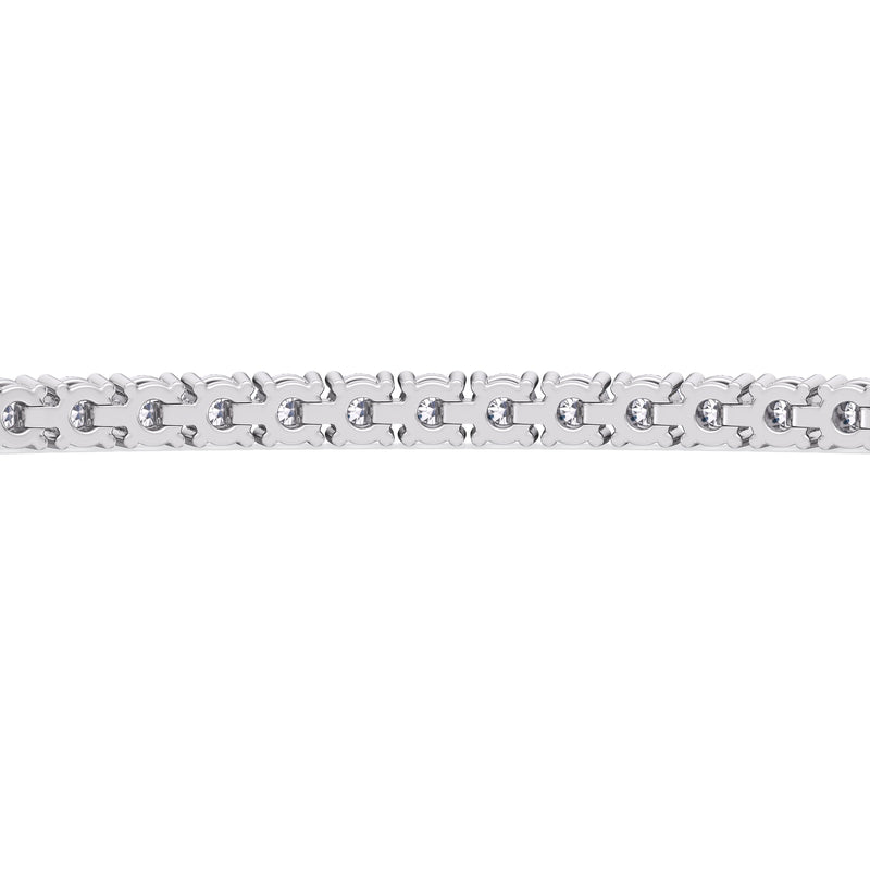 Adjustable Half Eternity Diamond Bolo Bracelet
