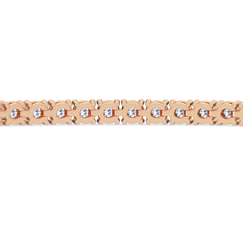 Adjustable Half Eternity Diamond Bolo Bracelet