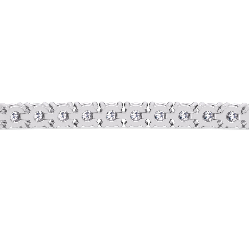 Adjustable Half Eternity Diamond Bolo Bracelet