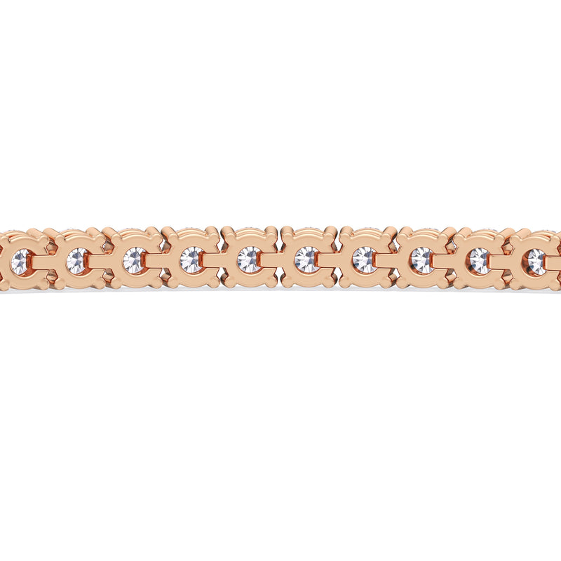Adjustable Half Eternity Diamond Bolo Bracelet