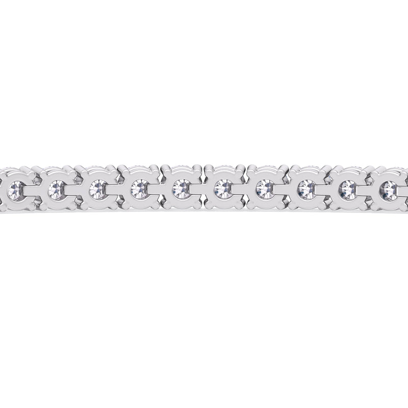 Adjustable Half Eternity Diamond Bolo Bracelet