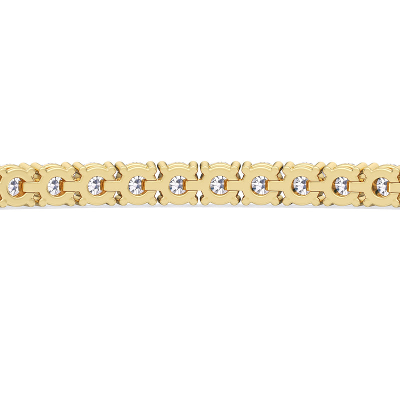 Adjustable Half Eternity Diamond Bolo Bracelet