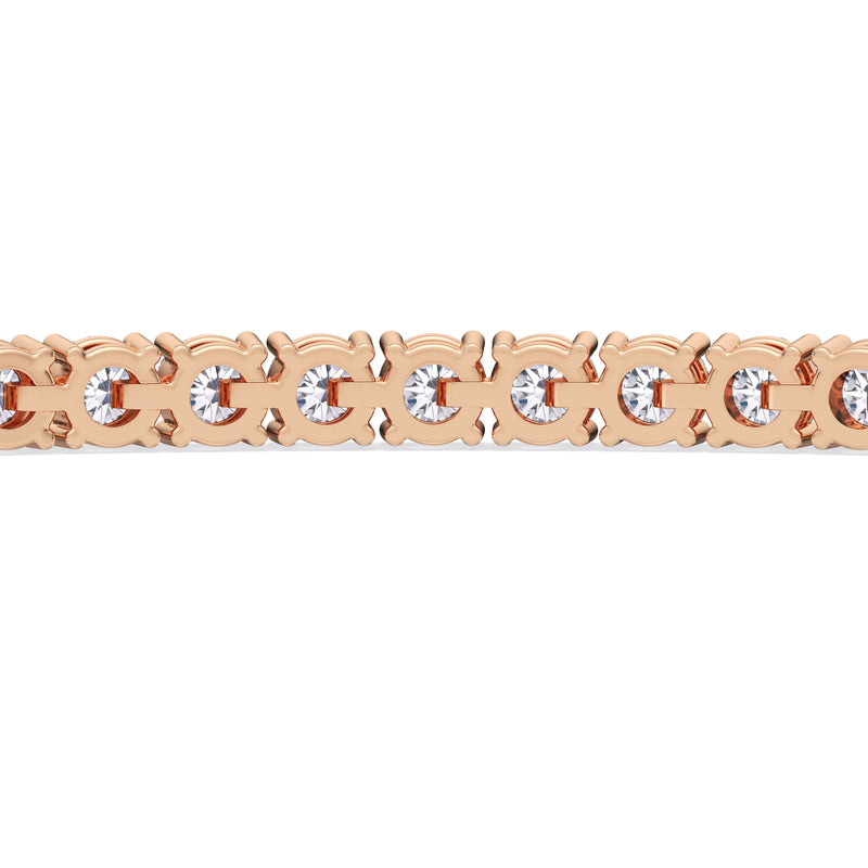 Adjustable Half Eternity Diamond Bolo Bracelet