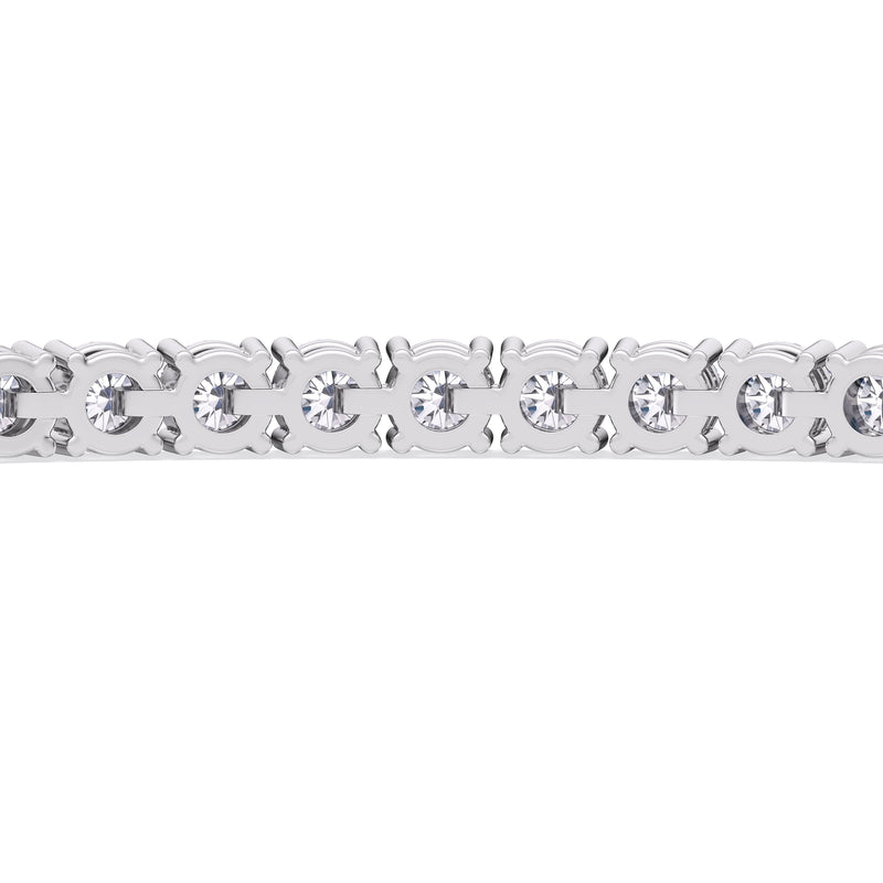 Adjustable Half Eternity Diamond Bolo Bracelet
