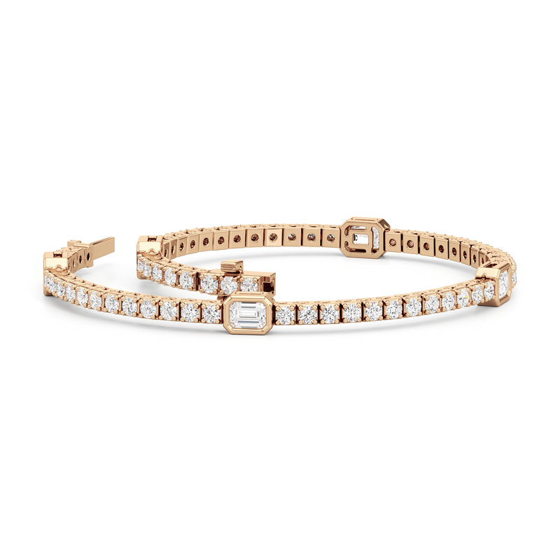Emerald Station Tennis Bracelet