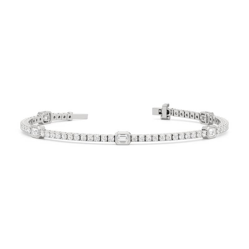 Emerald Station Tennis Bracelet