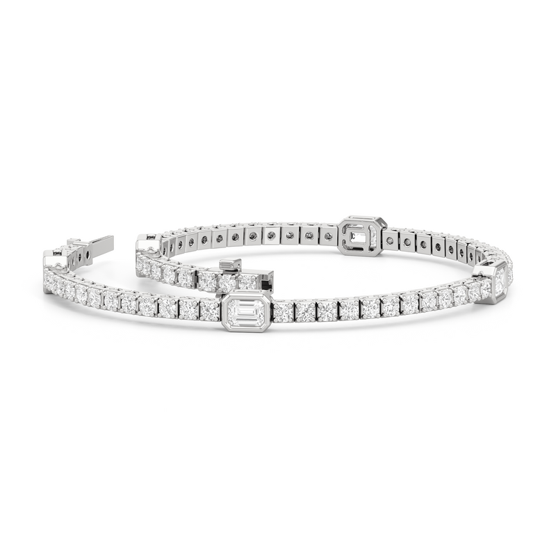 Emerald Station Tennis Bracelet