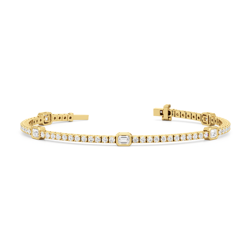 Emerald Station Tennis Bracelet