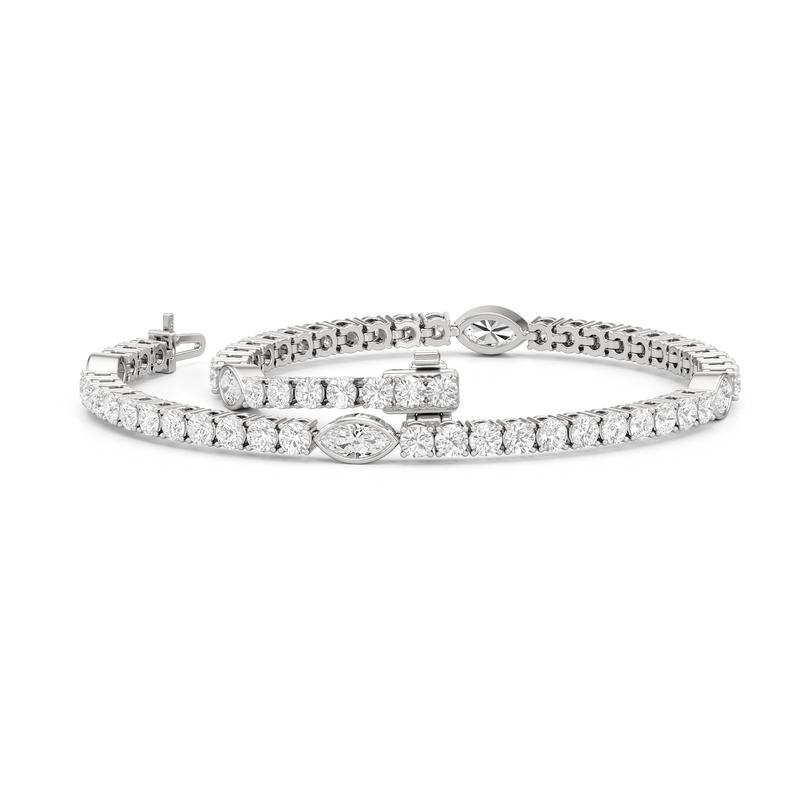 Marquise Station Tennis Bracelet