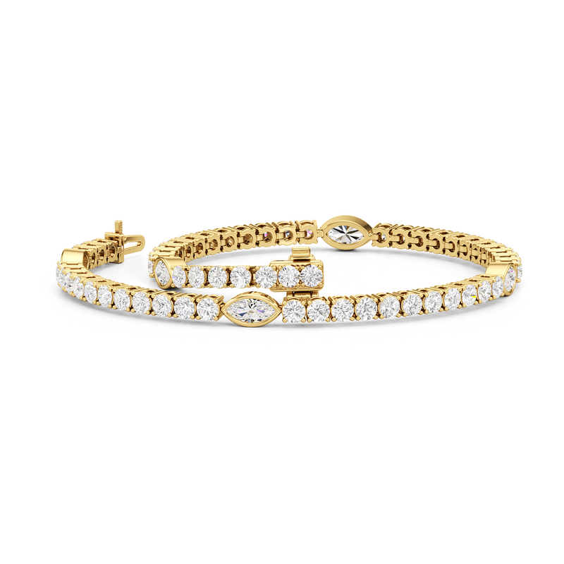 Marquise Station Tennis Bracelet
