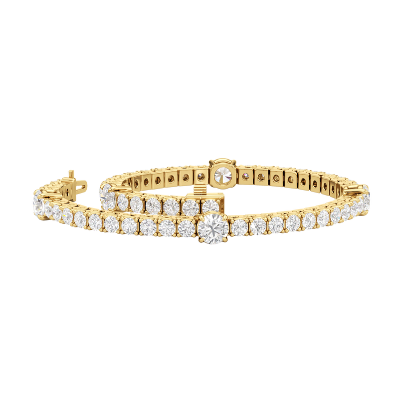 Round Station Tennis Bracelet