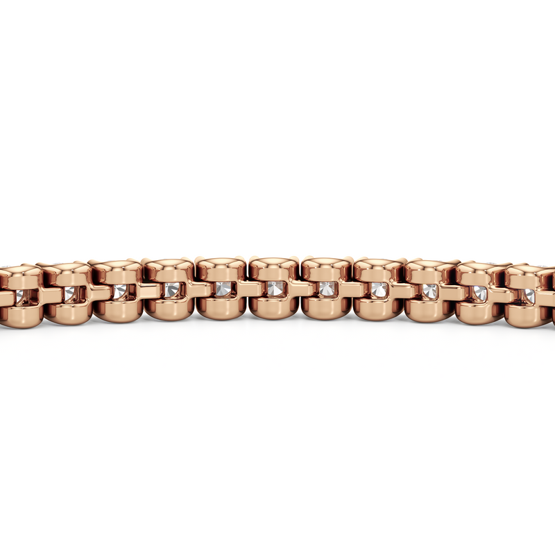Bezel Set Round Lab Diamond Tennis Bracelet