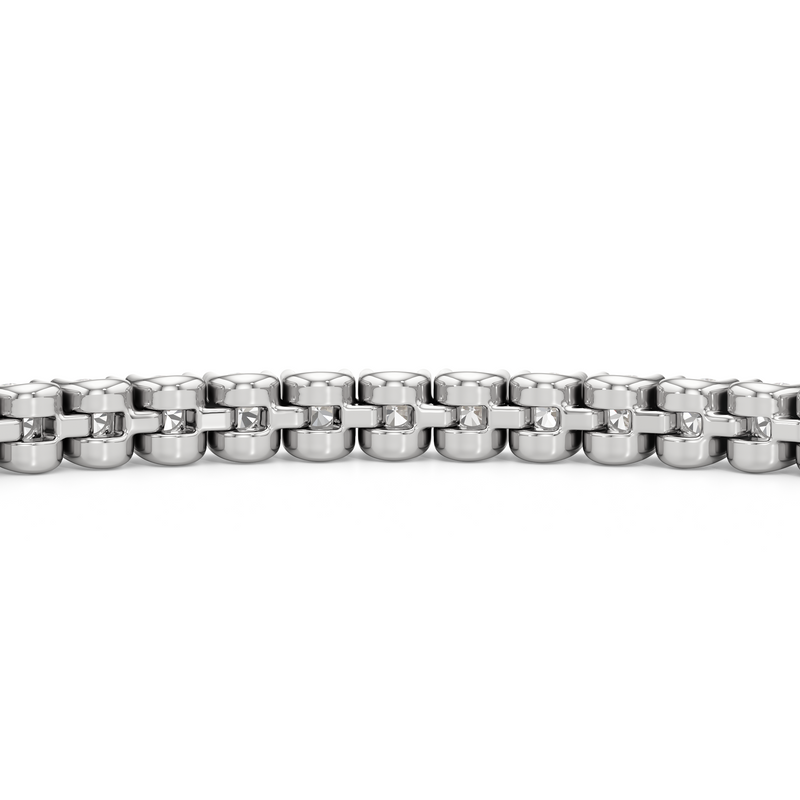 Bezel Set Round Lab Diamond Tennis Bracelet