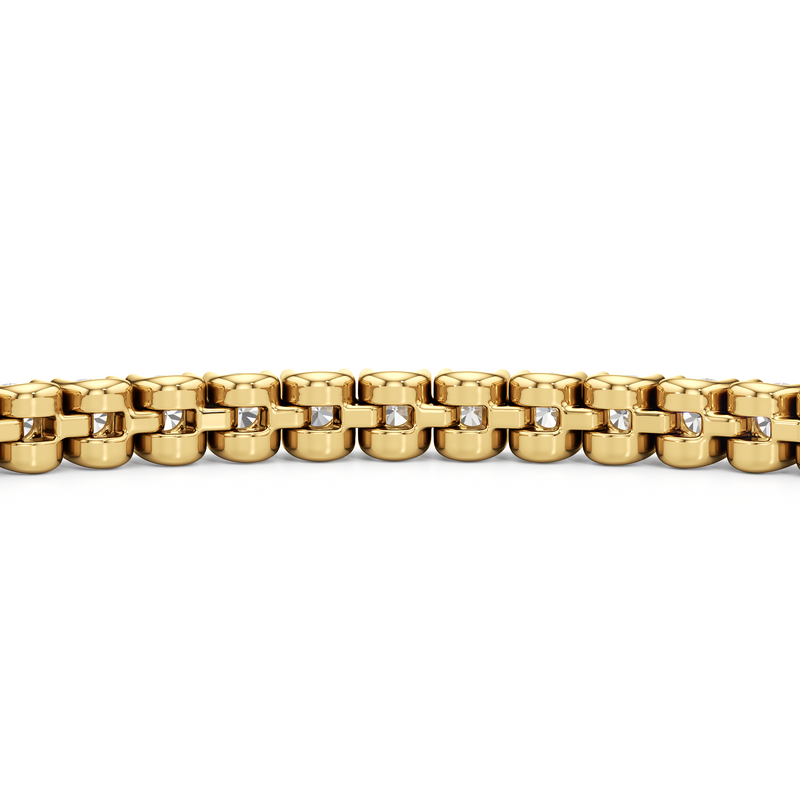 Bezel Set Round Lab Diamond Tennis Bracelet
