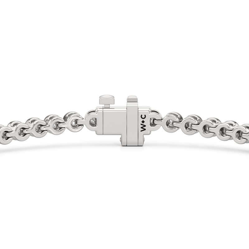 Bezel Set Round Lab Diamond Tennis Bracelet