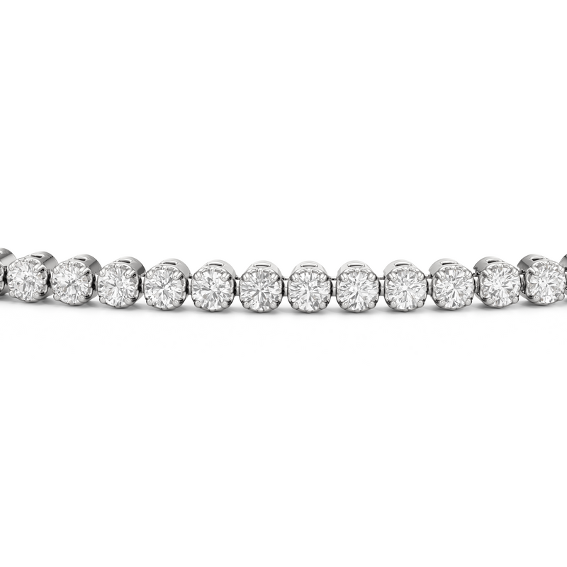 Four Prong Lab Diamond Tennis Bracelet